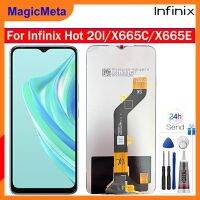 MagicMeta จอแอลซีดีไอพีเอซดั้งเดิมสำหรับ Infinix X665E X665C 20i ร้อนสัมผัสหน้าจอ LCD หน้าจอดิจิตอลแทนการประกอบสำหรับ20i ร้อน