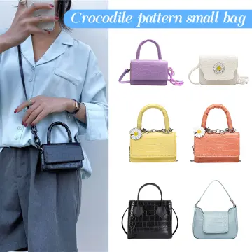 mini ALLIGATOR SLING BAG women ELEGATOR HANDBAG vintage BEG TANGAN