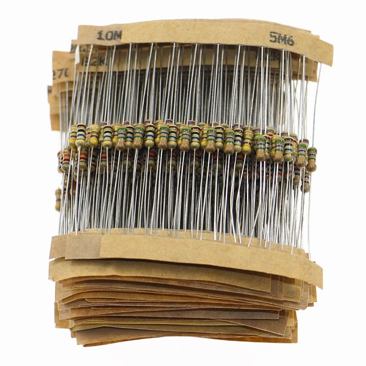 560pcs-56-values-1-4w-5-carbon-film-resistor-assorted-kit-set-1-ohm-10m-ohm-electronic-lovers-resistor