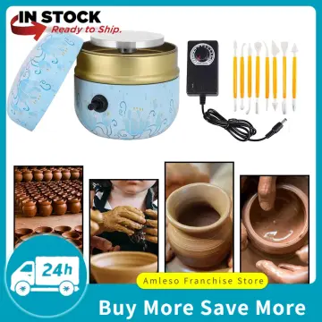 USB Electric Pottery Wheel Machine Mini Pottery Making Machine DIY