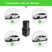 3X รถยนต์ไฟฟ้าตัวต่อที่ชาร์ท SAE J1772 Type 1ถึง Tesla EVSE อะแดปเตอร์สำหรับ Tesla โมเดล X/ Y/3/S