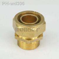 26x32mm IDxOD x 1 BSP Male PEX-AL-PEX Tube Straight Brass Compression Pipe Fitting Connector For Floor Heating