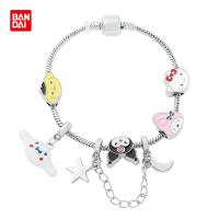 《Suellen jewels》Bandai Sanrio สร้อยข้อมือสุดน่ารัก,กำไลข้อมือจี้ลูกปัด Pom Pom Purin ลายการ์ตูน