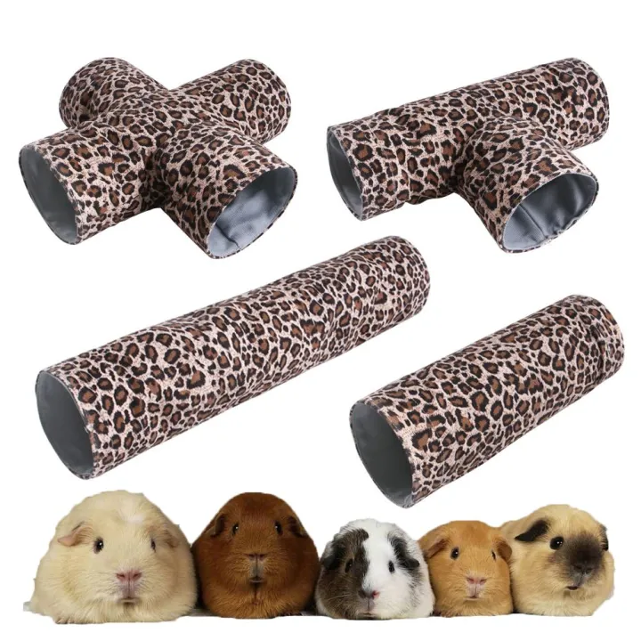 LIOSIS Small Animals Leopard Print Spacious Space Gerbil Rat Tubes Hamster Tunnel  Pet Game Tunnels Guinea Pig Tunnels | Lazada PH