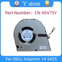 พัดลมระบายความร้อนแล็ปท็อป CPU ร้านค้าเริ่มต้น Y สำหรับ Inspiron 14 5425คูลเลอร์05V75Y 5V75Y BN8507H5H-000P 023.100QB FPA9มี4Pin 0001 DC5V