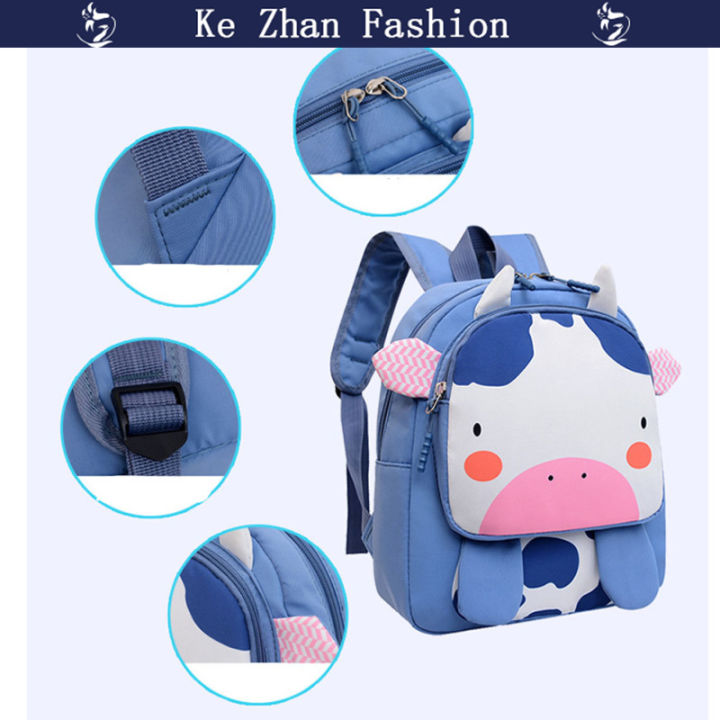 ke-zhan-เด็กแบบแฟชั่นกระเป๋าลายการ์ตูนน่ารักสัตว์กระเป๋านักเรียน-kado-ulang-tahun-สำหรับโรงเรียนอนุบาลเด็กผู้หญิงเด็กผู้ชาย