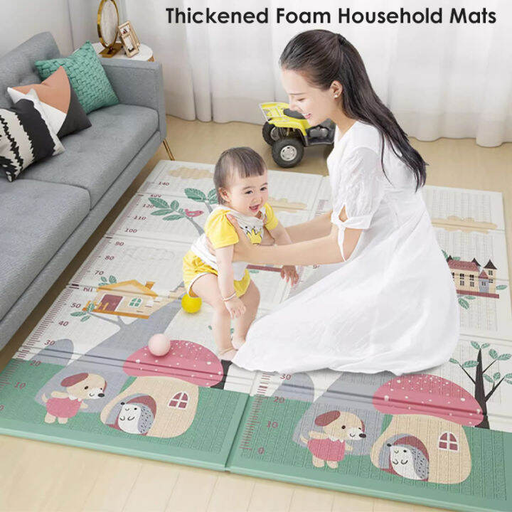 Carpet Play Mat Playmat for Baby with Foam Family Size Folding Crawling