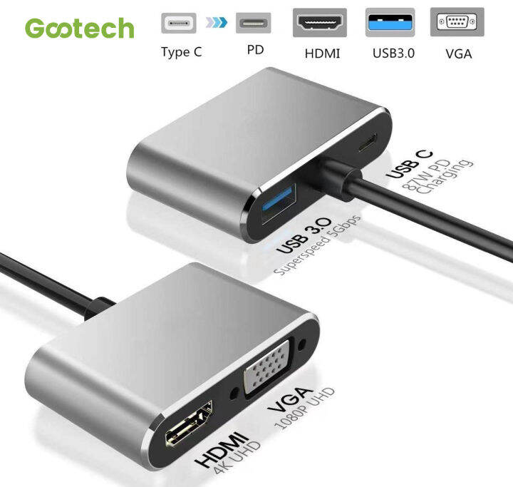 4-in-1-typec-usb-c-to-4k-hdmi-vga-usb3-0-pd-adapter-converter-โปรดตรวจสอบรุ่นที่รองรับเมื่อทำการสั่งซื้อ