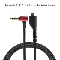 ☽ Replacement 3.5mm Aux Line Earphone Cable for Arctis 3 5 7 Pro Gaming Headset Accessories Professional Headphone Cable