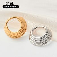 Stainless Steel Piercing Nose Ring Nasal Septum Cartilage Hoop Earrings For Women 1pcs 5 floors Piercing Body Jewelry 316L