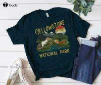 New Vintage Retro Yellowstone National Park T Shirt T Shirt Us National Shirt Cotton Tee Xs-5Xl Unisex Fashion Funny