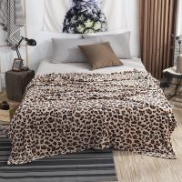 【CW】✌┅♈  Classic Leopard Print Blanket Polyester Sheet Sofa Soft Sleeping Warm