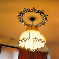 Decorative Border Acrylic Mirror Wall Stickers Ceiling Light Decor Bedroom Living Room Home Decoration Accessories