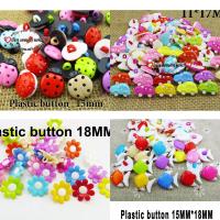 50PCS 15MM Dyed Plastic Ladybird Buttons Coat Boots Sewing Decoration Clothes Accessory Toy Butterfly Button Brand P-122 Haberdashery