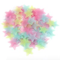 ZZOOI 3D Luminous Stars Wall Stickers For Kids Room Bedroom Home Decoration Glow In The Dark DIY Combination Decals 25/100Pcs