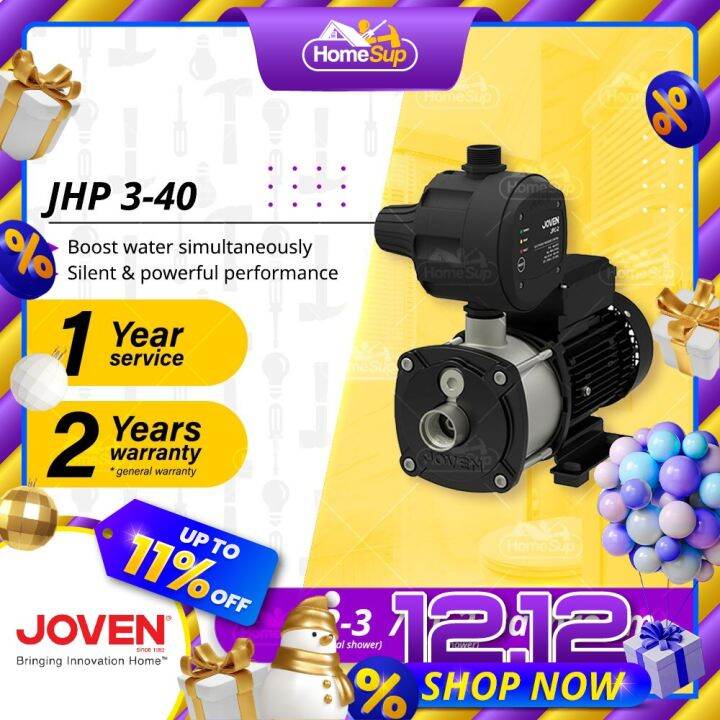 JOVEN Water Pump JHP340 0.75Hp Automatic Domestic Stainless Steel JHP
