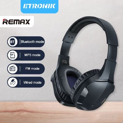 ETRONIK REMAX Gaming Headset หูฟังบลูทูธไร้สาย RB-750HB หูฟังเอฟเฟกต์เสียงไฮไฟคุณภาพสูงระดับมืออาชีพ Super Bass Dual Mode Bluetooth 5.0 แบบพับได้