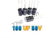 100UF 50V คาปาซิเตอร์ ทนร้อนสูง 105C (มีแพ็ค10ตัว,100ตัวให้เลือก) ขนาด8x11.5mm ตัวเก็บประจุไฟฟ้า Capacitor 100UF 50V SUSCON สีดำ แท้ใหม่แกะกล่อง