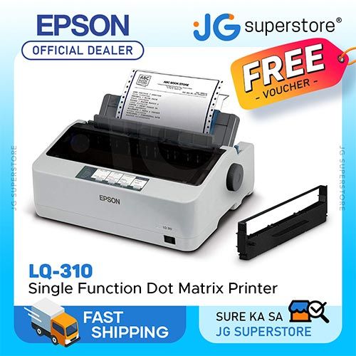 Epson LQ-310 24-Pin Single Function Impact Dot Matrix Printer with ...