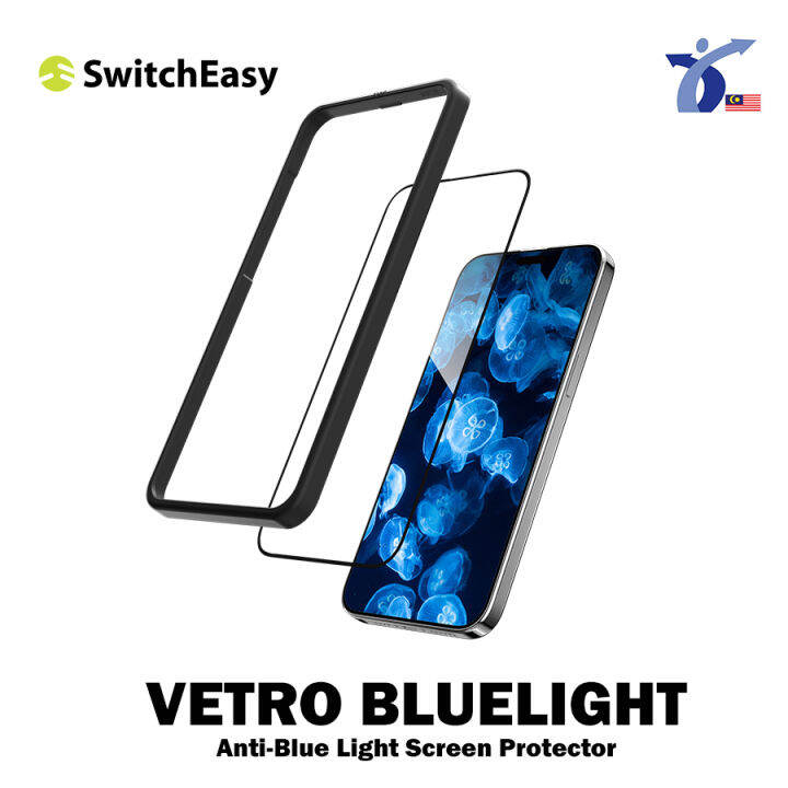 SwitchEasy VETRO BLUELIGHT AntiBlue Light Screen Protector for iPhone 15 Series Lazada