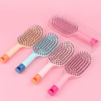 ；‘【；- Hollow Out Hair Brush Comb Anti-Static Scalp Massage Wet Dry Styling Hairbush