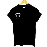 COD DSFERTRETRE Cloud Rain Pocket Print Women Tshirt Cotton Casual Funny T Shirt for Lady Top Tee Hipster