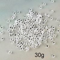 Boxi50g Slime Additives Charms Supplies Toys Transparent Beads Mini Ice Cube DIY Filler For Fluffy Cloud Clear Slime