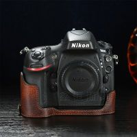 กระเป๋าใส่กล้องหนังวัวหนังสัตว์แท้ทำมือเคสกล่องร่างกายสำหรับกล้อง Nikon D850 D850เคสโทรศัพท์กันกระแทกฐานกล่อง