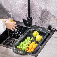 【CC】 Gadgets Telescopic Basin Accessories Draining Basket Fruit Tray Sink Filter Shelf