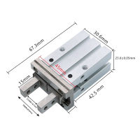 MHZ2-16D Air Pneumatic Parallel Gripper Aluminum Clamps Finger Cylinder