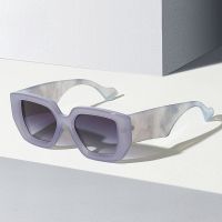 【CC】 New Marble Fashion Sunglasses Oversized Glasses UV400 Outdoor Hinge Wide Legs Eyewear