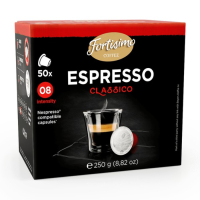 ฟอร์ติสิโม กาแฟแคปซูล เอสเพรสโซ่ คลาสสิค 50 แคป - Coffee Capsule Espresso Classico for Nespresso machine x50 Fortisimo