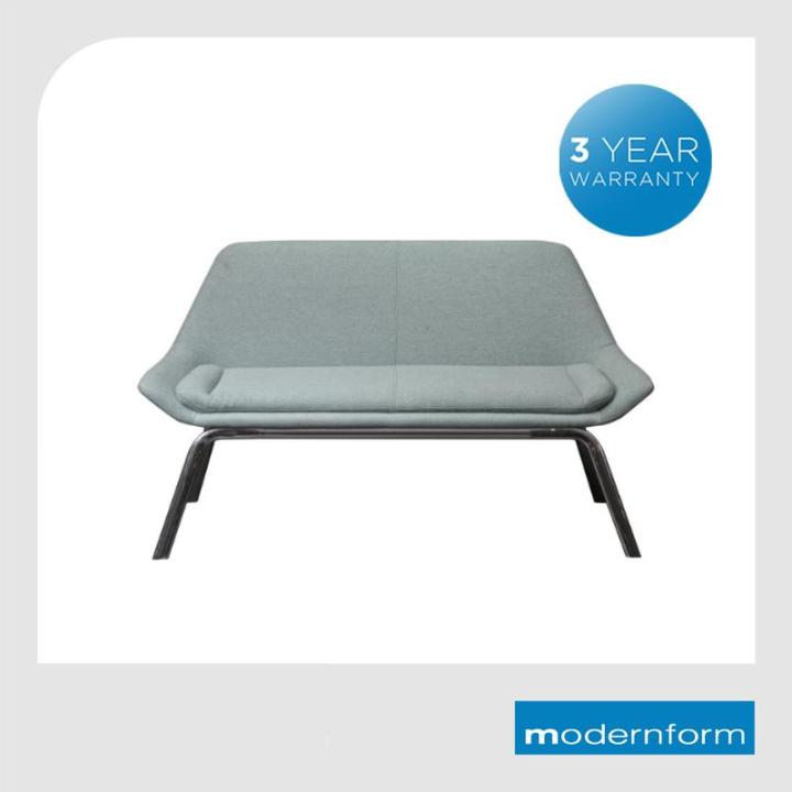 modernform-โซฟาโมเดอร์น-รุ่น-bd-f9193-2-ที่นั่ง-เบาะสีเทา-ขาโครม-รับประกันนาน-3-ปี