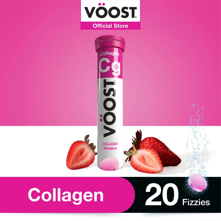 VOOST Collagen Effervescent Vitamin Supplement 20 Tabs  to support skin health (20 count)