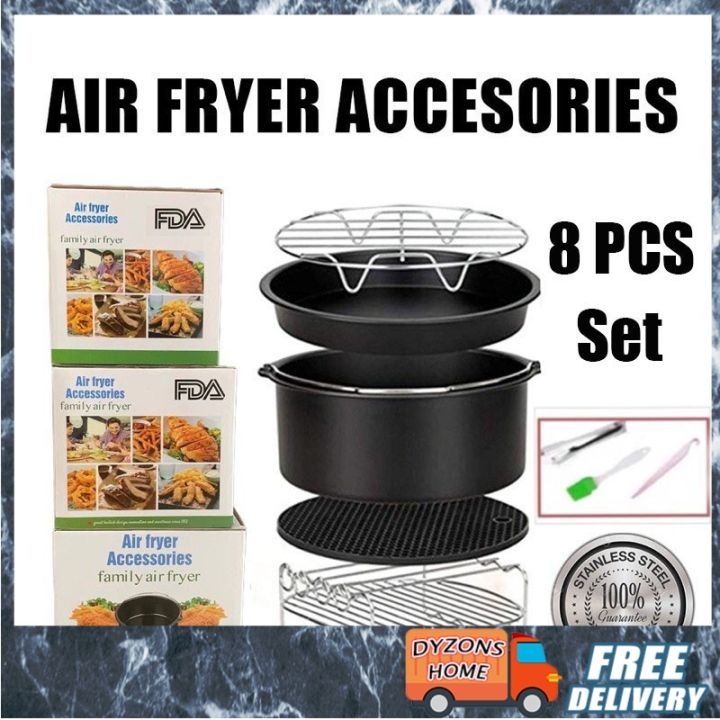 8pcs/Set 7inch Air Fryer Accessories For Gowise Phillips Cozyna