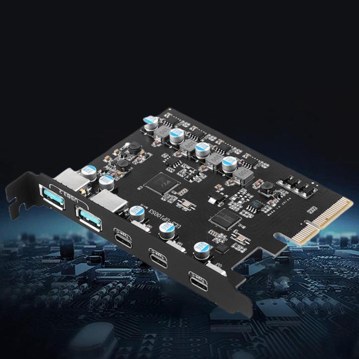 pcie-อะแดปเตอร์-x4ไป-usb-3-2-20อะแดปเตอร์-gbps-usb-usb-gen2-usb3-2-3x-และ2x-tpyc-c-เกื้อหนุนหน้าต่าง7-8-10-32-64บิต-10-8-2-mac-os