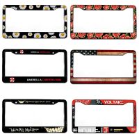 【YF】☾✐✘  1PC Aluminum Alloy US Car License Plate Frame Cover Accessory Number Holder Decoration