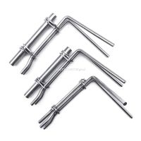 Upgrade Seal Installation Tool Hydraulic Cylinder Piston Rod Seal U-Cup Installation Tool Kit Stainless Steel 3-Piece