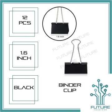 BInder Clip 2, 1 5/8, 1 1/4, 1, 3/4 Sold Per Box of 12 Pieces