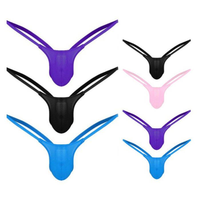 y Underwear Open Back Mens Underpants Low Rise Briefs G-string Thong ...