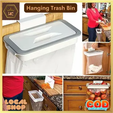 Household Back Hanging Plastic Storage Basket Kitchen Bathroom