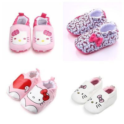 ♟◆❆ Hello Kitty Newborn Baby Cartoon Baby Shoes 0-1.5 Years Old