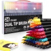 Colouring pens dual brush pens felt tip pens art markers drawing, painting - ảnh sản phẩm 5
