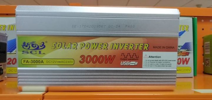 อินเวอร์เตอร์แปลงไฟ12vออก220v-3000w-va-รุ่นไหม่ล่าสุดscl-3000w