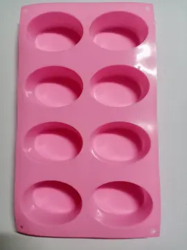 Silicone Soap Mold for Soap Making 3d 6 Forms Oval Rectangle