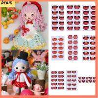 BRAIN หลายรูปแบบ น่ารัก แก้วคริสตัล สติ๊กเกอร์แปะปากการ์ตูน MouthChips Paper ตุ๊กตาอะนิเมะหุ่น Face Organ Paster