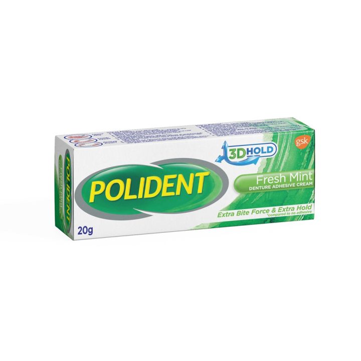 polident-fresh-mint-cream-20-g-โพลิเดนท์ครีมติดฟันปลอมสูตรกลิ่นมิ้นท์