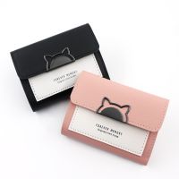 COD KKW MALL Womens Cat Design Wallet Short Coin Purse Wallets For Woman Card Holder Small Ladies Wallet Female Hasp Mini Clutch For Girl