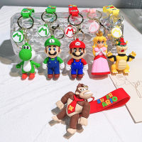 30 รูปแบบ Super Mario พวงกุญแจ Mario Bros Luigi คางคก Yoshi Bowser Action Figure PVC การ์ตูนกระเป๋าตุ๊กตาจี้ของขวัญของเล่น-fi9o