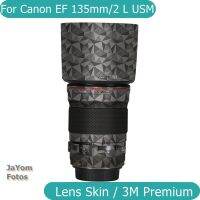 สติกเกอร์กล้องสติกเกอร์สำหรับ Canon EF 135มม. F2 L USM เลนส์กล้องถ่ายรูปป้องกันรอยขีดข่วนฟิล์มป้องกันป้องกันร่างกายปกผิว F2L F/ 2 F/2L